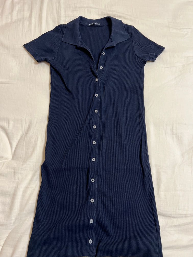 Brandy Melville Blair dress white, 女裝, 連身裙& 套裝, 連身裙- Carousell