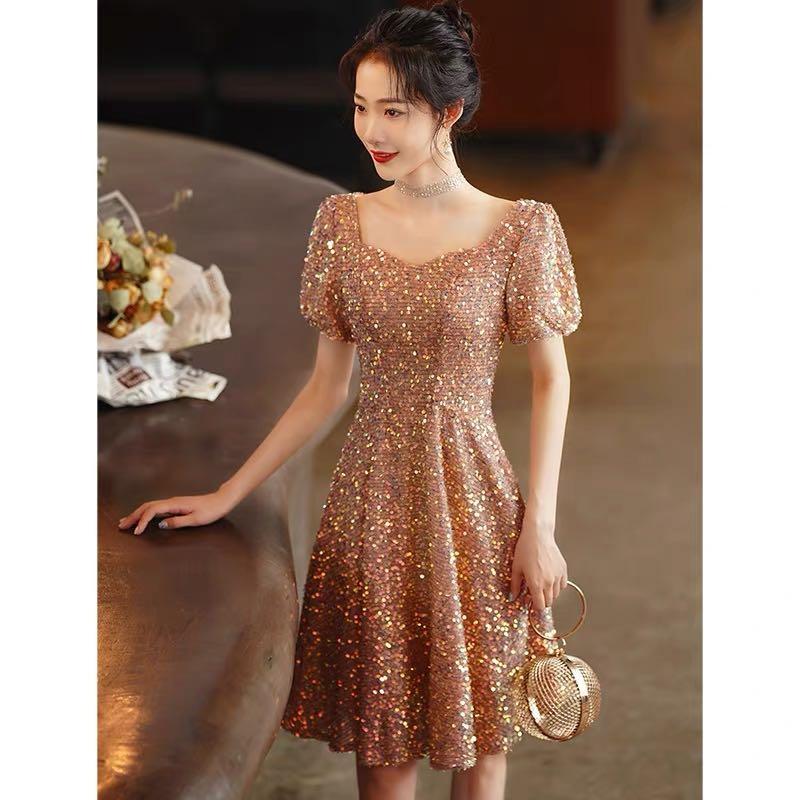 Gatsby Rose gold shiny sequin elegant 