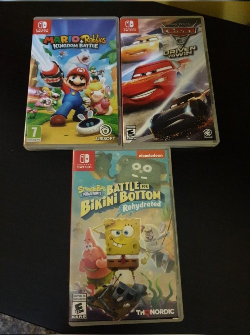 CARS & Mario rabbids switch games, Video Gaming, Video Games, Nintendo on  Carousell