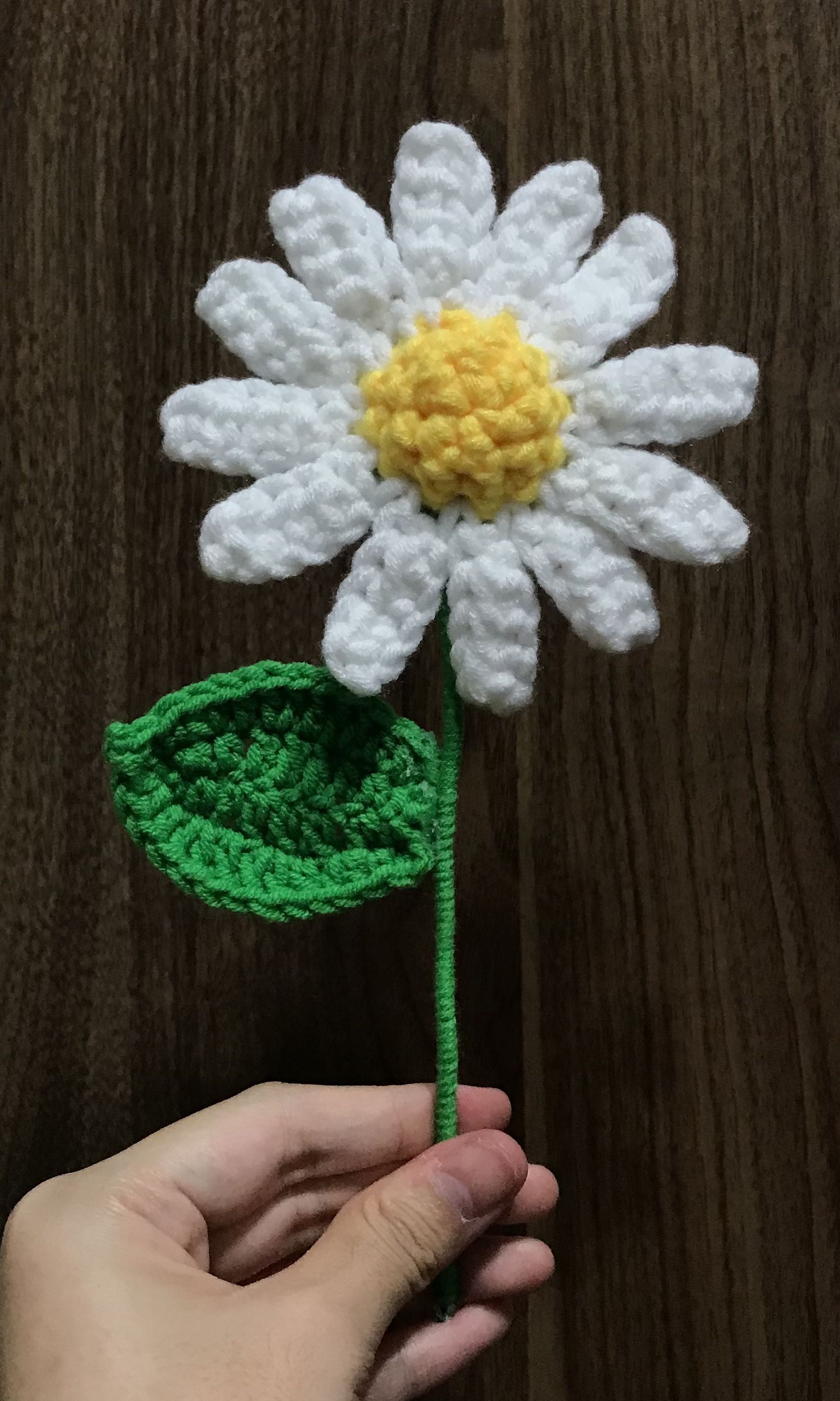 Crochet Daisy, Hobbies & Toys, Stationery & Craft, Handmade Craft on  Carousell