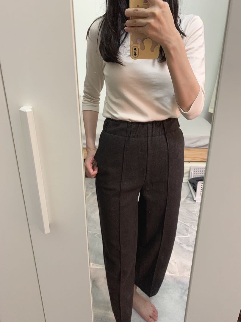 Dark grey long pants, Women's Fashion 