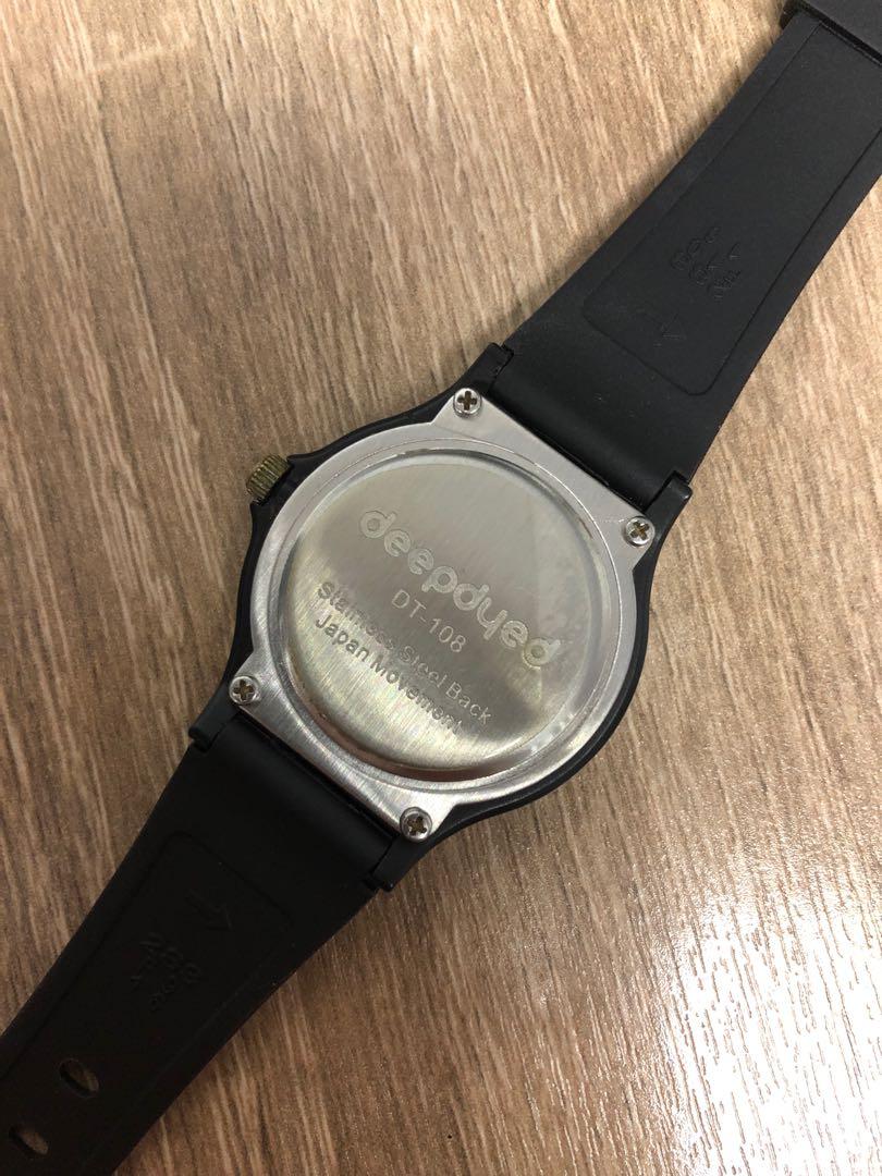 108 stainless steel best sale back japan movt