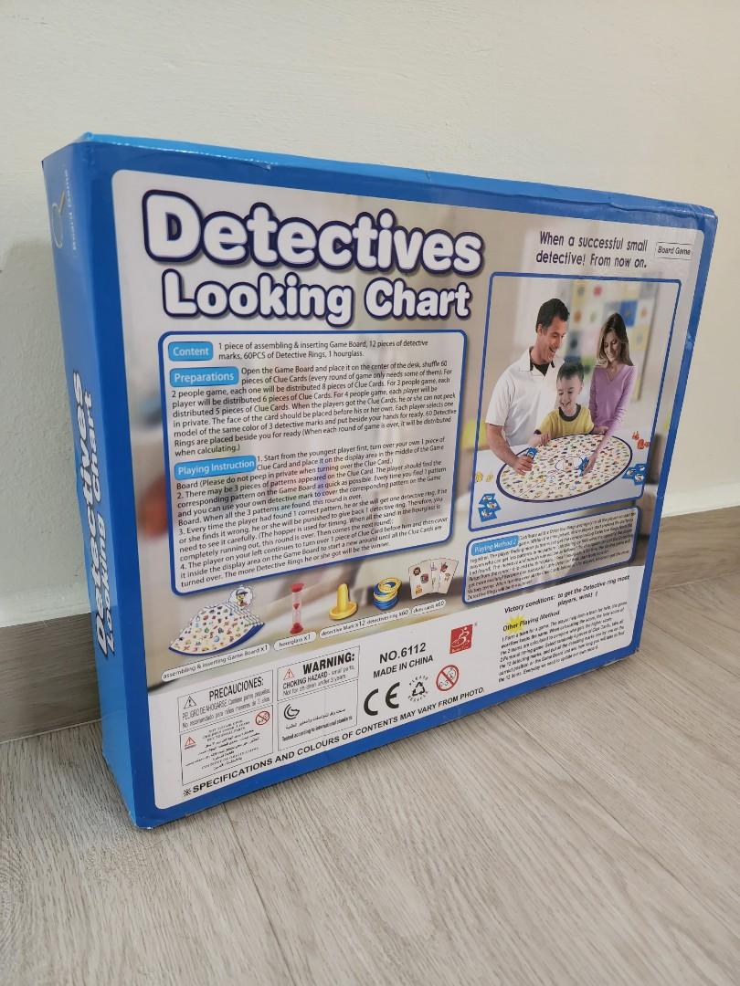 Detective Looking Chart Board Game, Hobbies & Toys, Toys & Games on Detectives Looking Chart Board Game