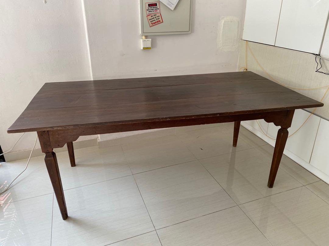 Dining Table (Category: Tables & Sets) located in Singapore. Submitted by moosejane (Listing ID 1163400617, Image 1). Description: Wooden dining table that seats 6 comfortably. .