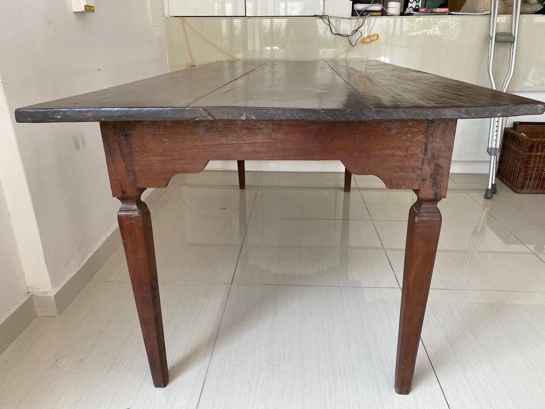 Dining Table (Category: Tables & Sets) located in Singapore. Submitted by moosejane (Listing ID 1163400617, Image 3). Description: Wooden dining table that seats 6 comfortably. .