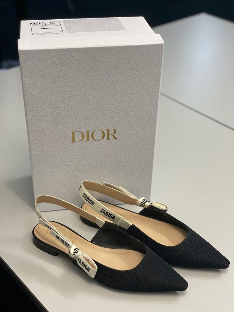Dior slingback flats, Women's Fashion, Footwear, Flats on Carousell