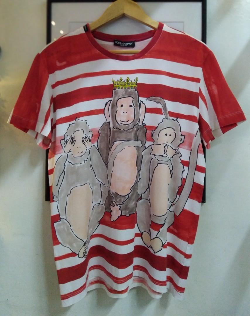 Dolce and gabbana monkey t shirt 2025