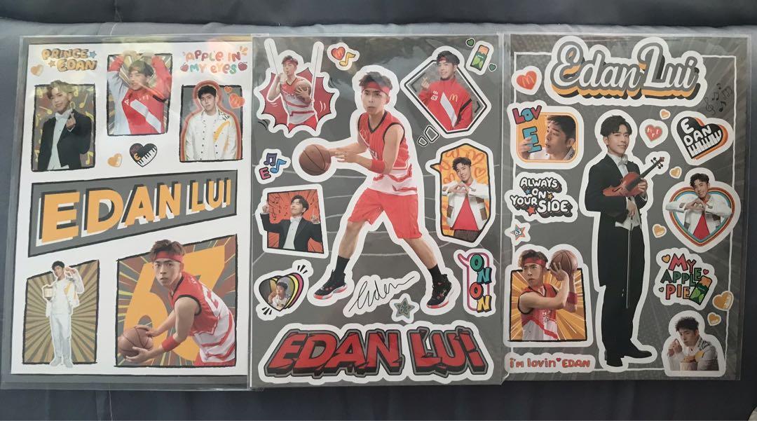 Edan 貼紙 呂爵安 世一麥當勞 限量版貼紙 全套Set共3張Stickers#mirror , 興趣及遊戲, 收藏品及紀念品, 明星周邊 ...
