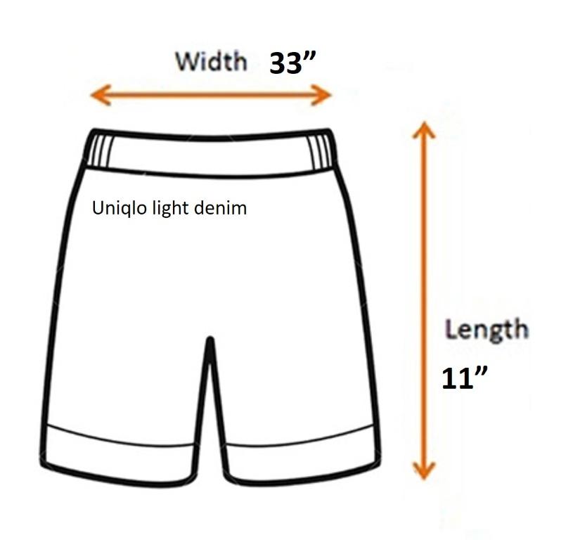 [ELEYO] UNIQLO light denim shorts, Women's Fashion, Bottoms, Shorts on Carousell