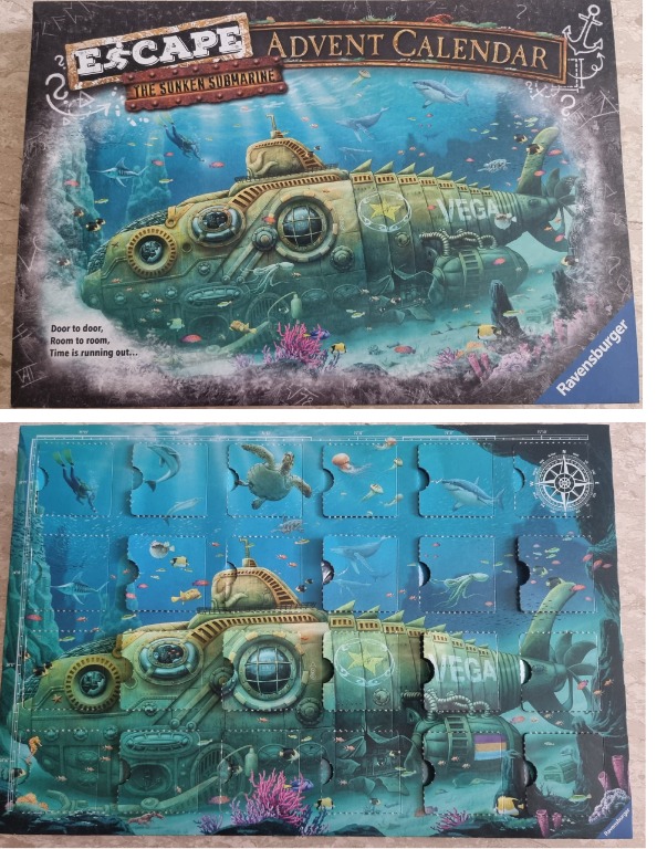 ESCAPE: The Sunken Submarine Advent Calendar Cluedo Detective Games