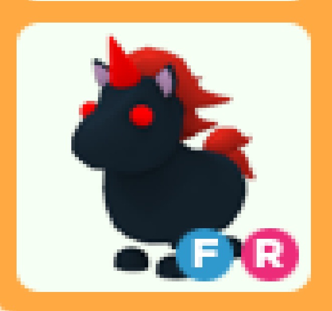 Roblox Adopt Me Fly Ride Evil Unicorn, Video Gaming, Gaming Accessories ...