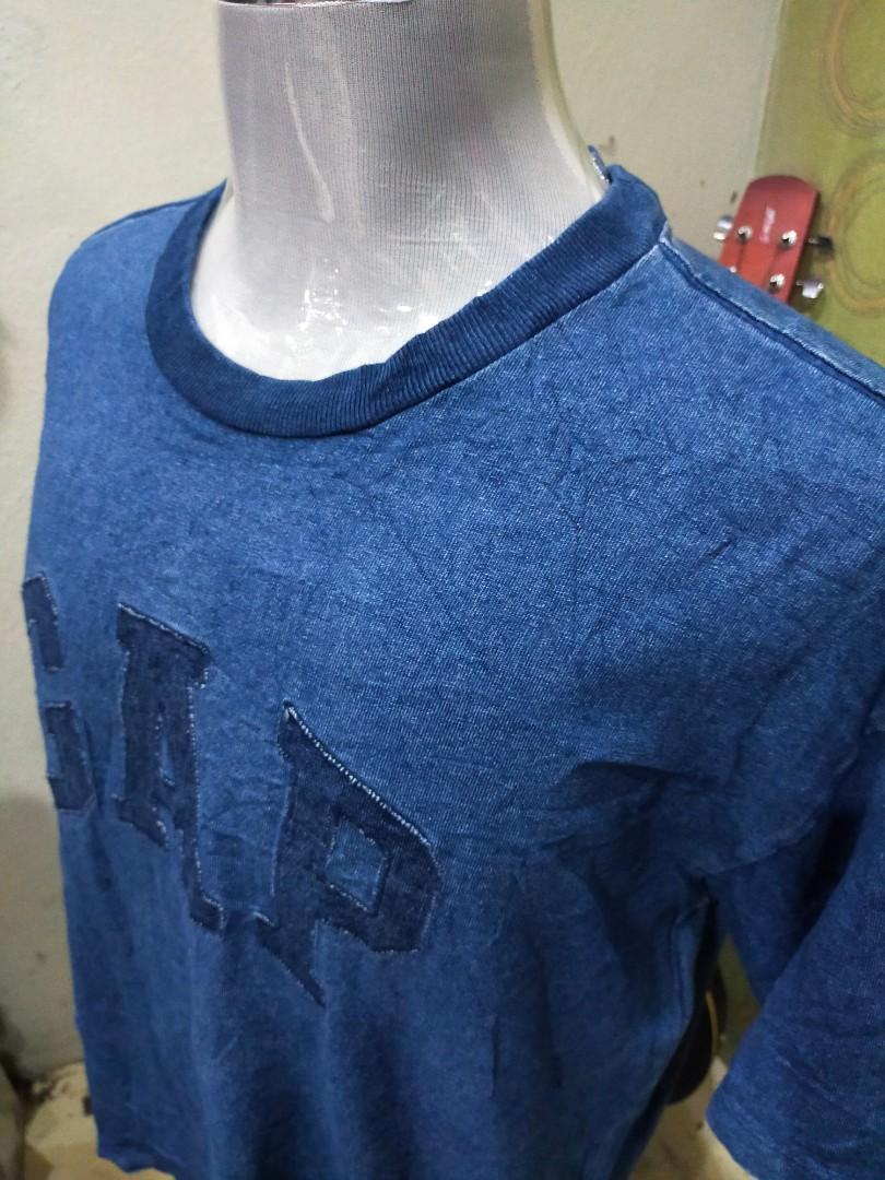 Gap dyed with indigo shirt, Men's Fashion, Tops & Sets, Tshirts