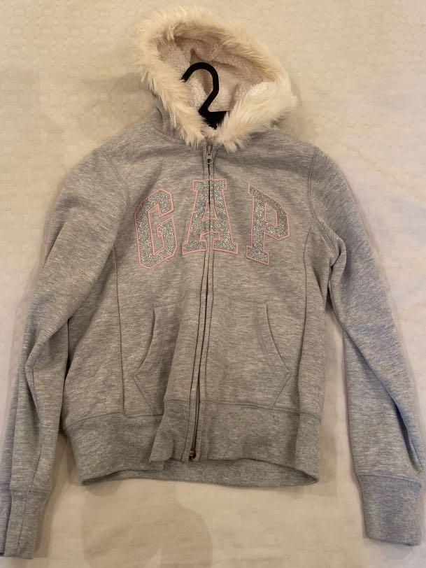 Gap clearance fur hoodie