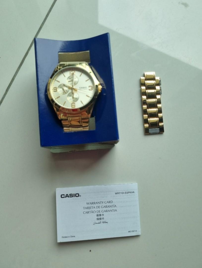 Casio watch on sale gold original