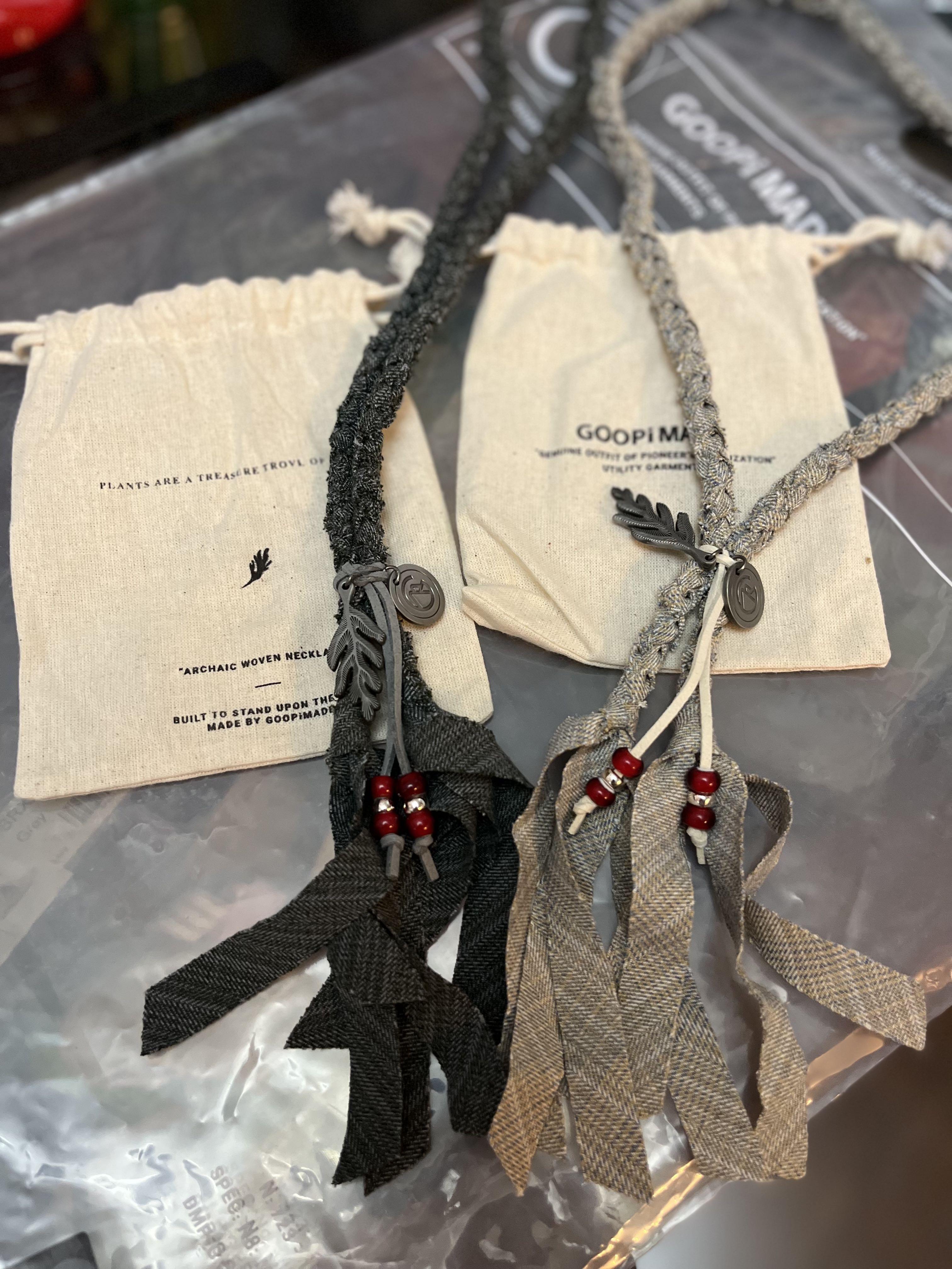 うのにもお得な情報満載！「KPT-3」 Archaic Woven Necklace #Shadow [GOOPi-22SS-APR-03]  眼鏡・サングラス