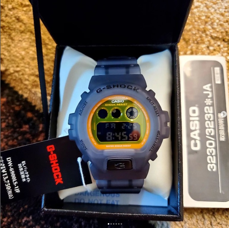 G-Shock Color Skeleton DW-6900LS-1JF Japan Set, Men's Fashion