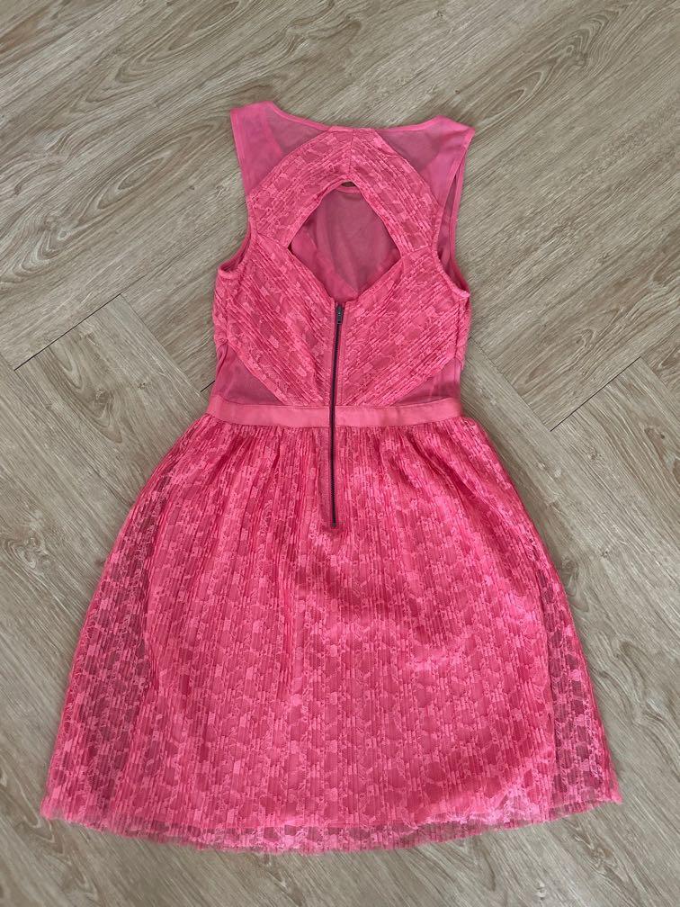 Guess Pink Dress Lace, Women's Fashion, Dresses u0026 Sets, Dresses on Carousell