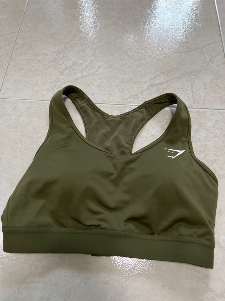 Gymshark Minimal Sports Bra - Vanilla Brown