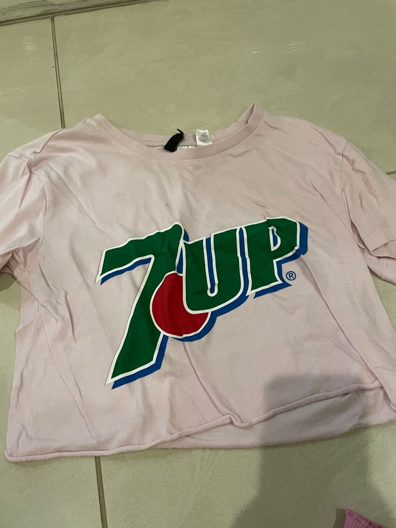 h\u0026m 7up graphic crop top, Women's 