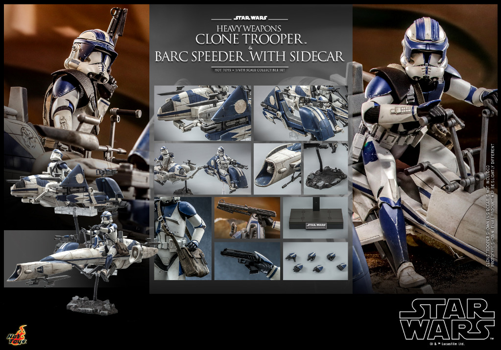 Hottoys hot toys star wars 星球大戰：複製戰紀Heavy Weapons Clone