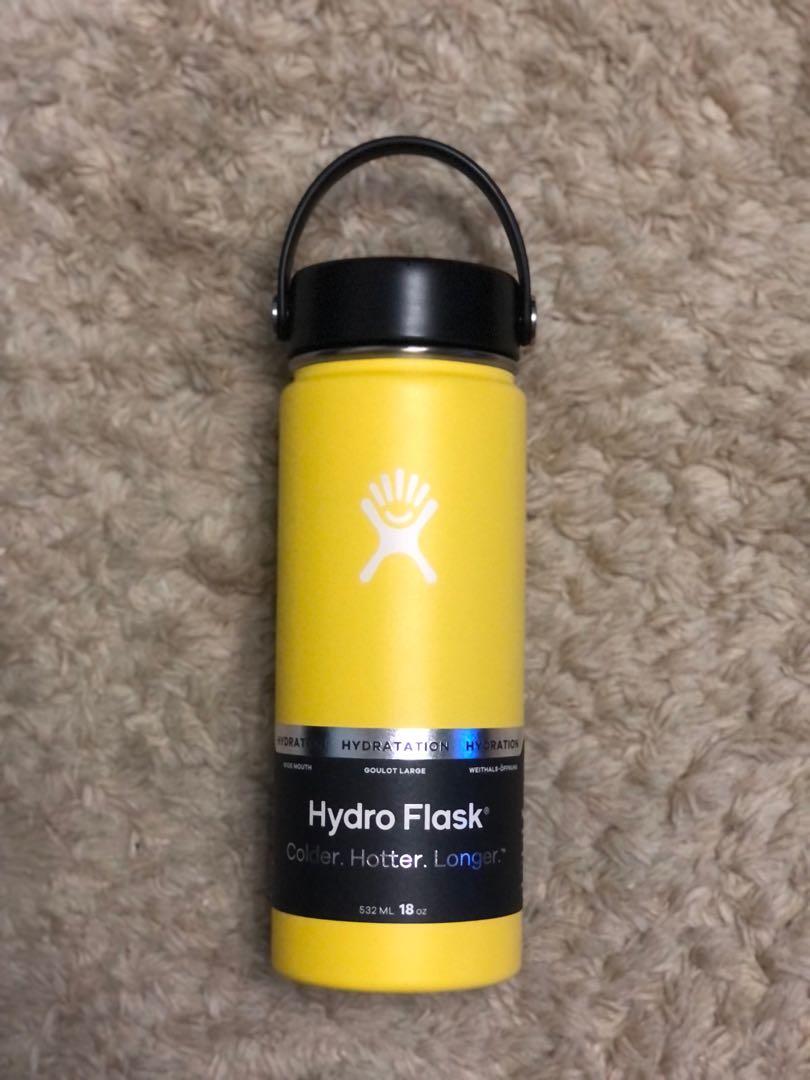Hydro flask 18 Oz wide mouth lemon 532ML version 1