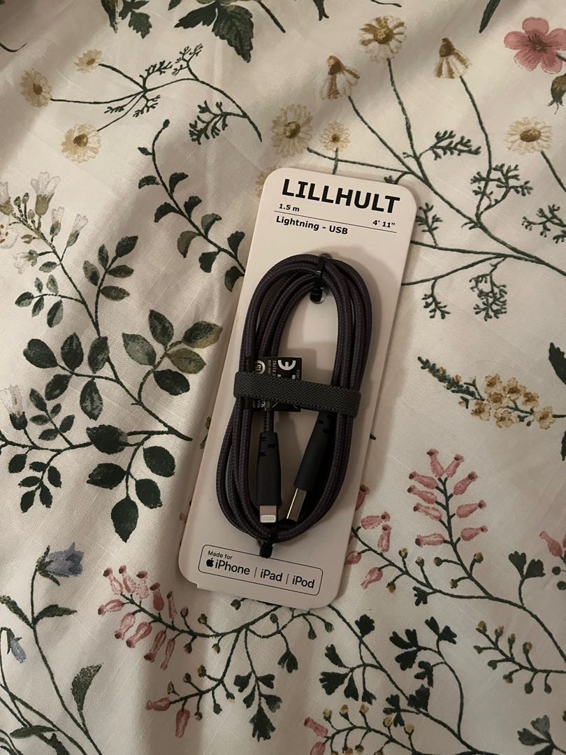 LILLHULT USB-A to USB-C, dark gray, 4'11 - IKEA