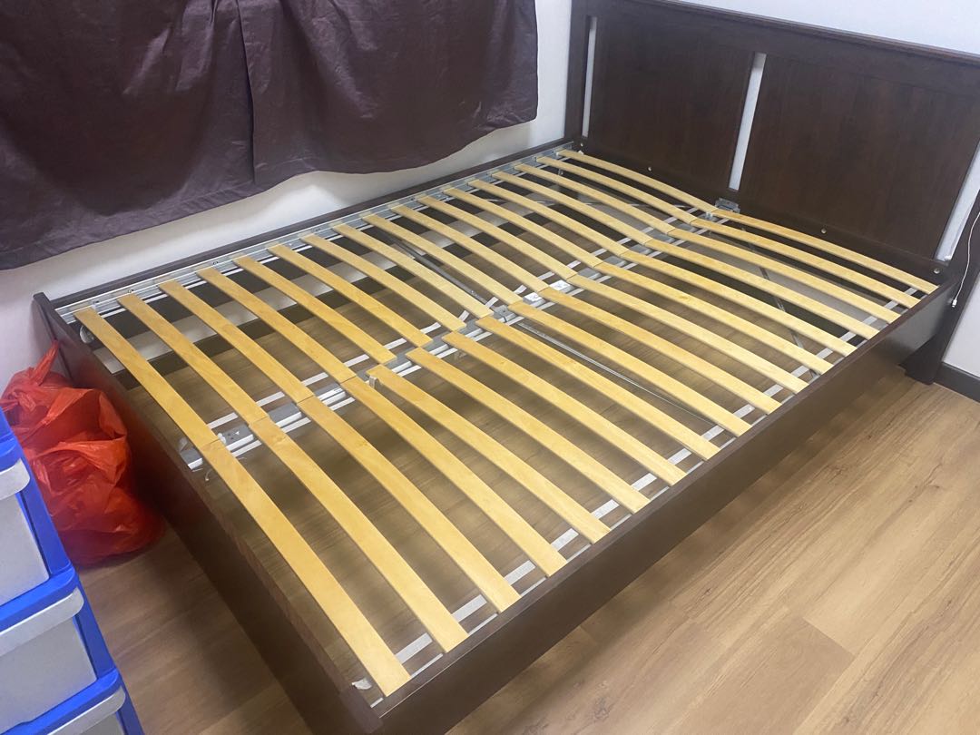 Ikea songesand double bed frame, Furniture & Home Living, Furniture