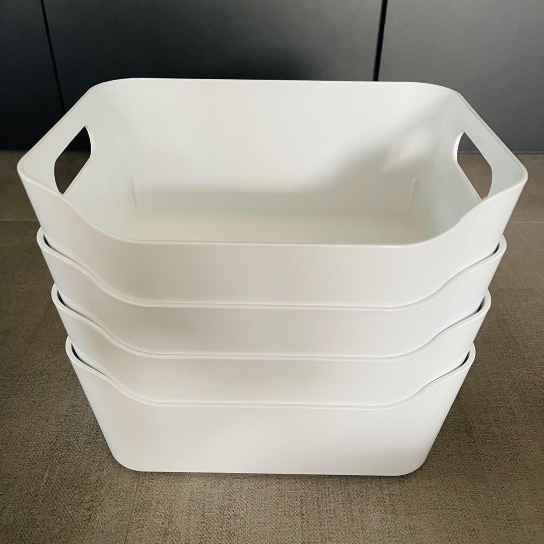 IKEA White Storage Boxes, Furniture & Home Living, Home Improvement & Organisation, Storage
