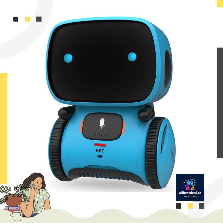 Repeating with Voice Controlled and Touch Sensor Intelligent partner and teacher Kids Robot Toy Smart Talking Robots Dancing Singing Gift for Boys and Girls Age 3+ 