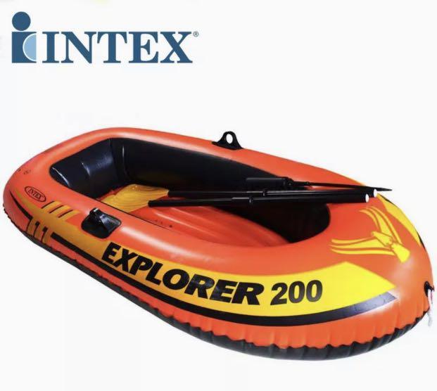 Intex inflatable rowing boat (Category: Water Sports) located in Cavite. Submitted by desperatehouseware (Listing ID 1163413247, Image 1). Description: 2-pax capacity no box 95kg age 6+ grab rope on bow two air chambers with double valves content: 1 boat 2 oars 1 pump made in china cod https://app.gogoxpress.com/checkout/274513-intex-inflatable-rowing-boat.