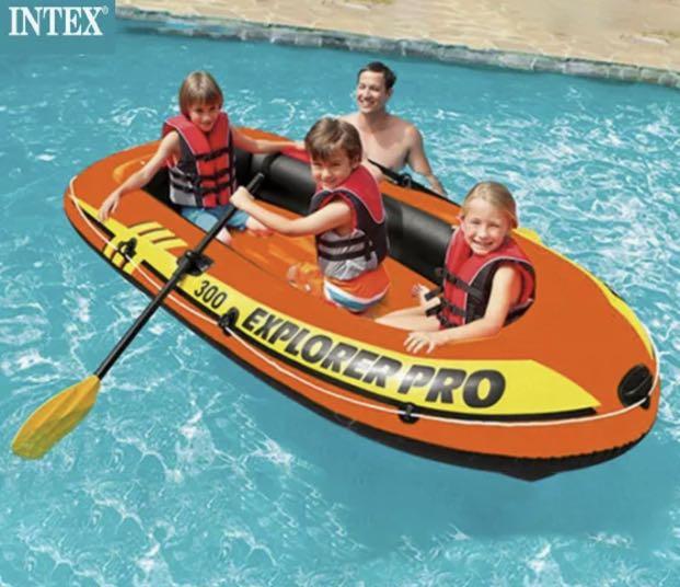 Intex inflatable rowing boat (Category: Water Sports) located in Cavite. Submitted by desperatehouseware (Listing ID 1163413247, Image 2). Description: 2-pax capacity no box 95kg age 6+ grab rope on bow two air chambers with double valves content: 1 boat 2 oars 1 pump made in china cod https://app.gogoxpress.com/checkout/274513-intex-inflatable-rowing-boat.