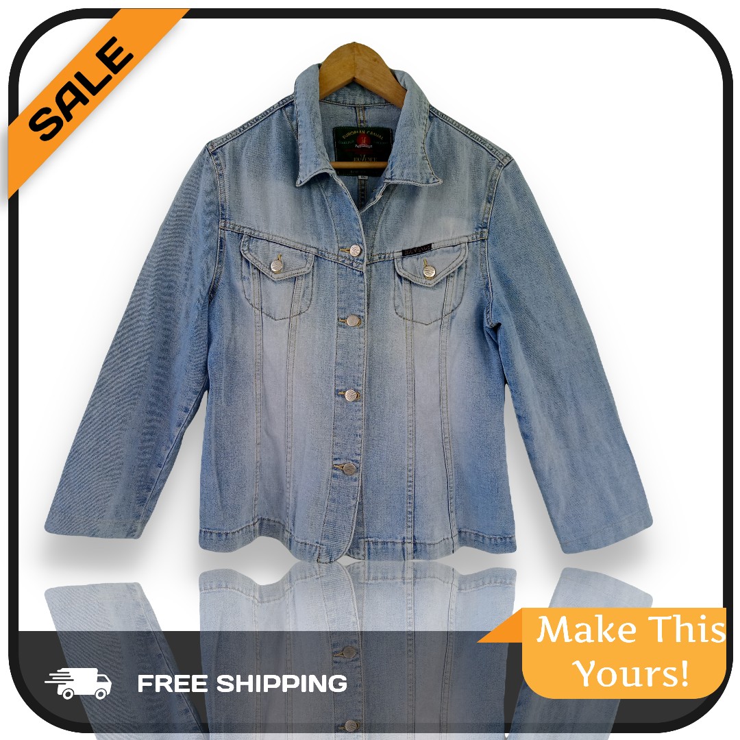 Jacket Jeans Jouvence, Fesyen Wanita 