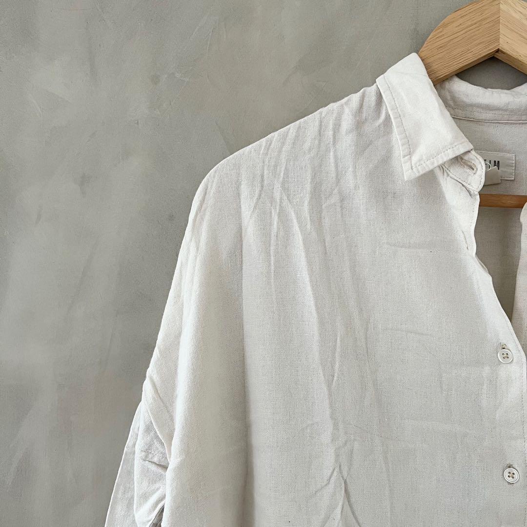 kemeja linen oversize, Fesyen Wanita 
