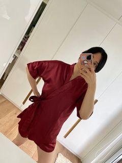Kimono Set Maroon