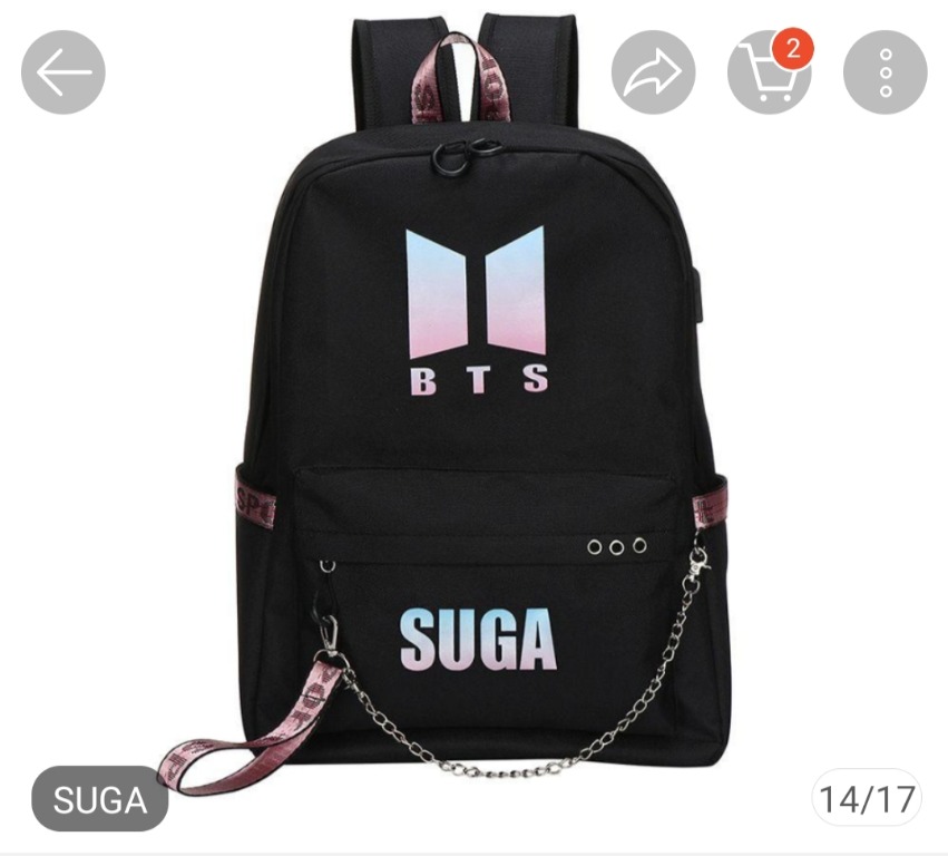 Bts top suga backpack