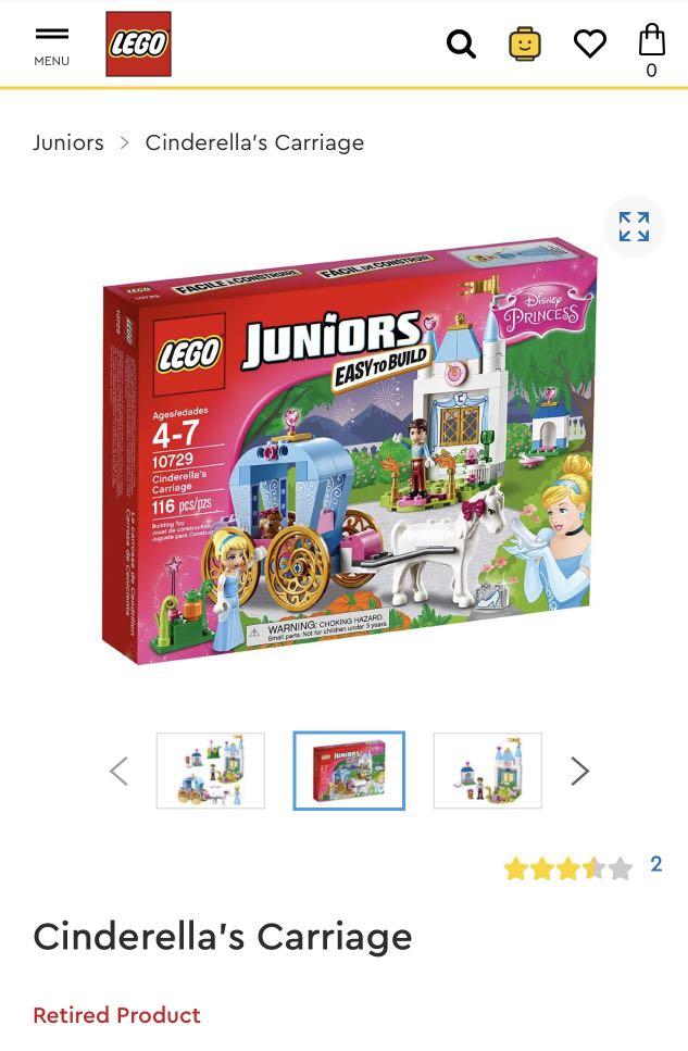 Lego Junior Cinderella s Carriage 10729 Hobbies Toys Toys