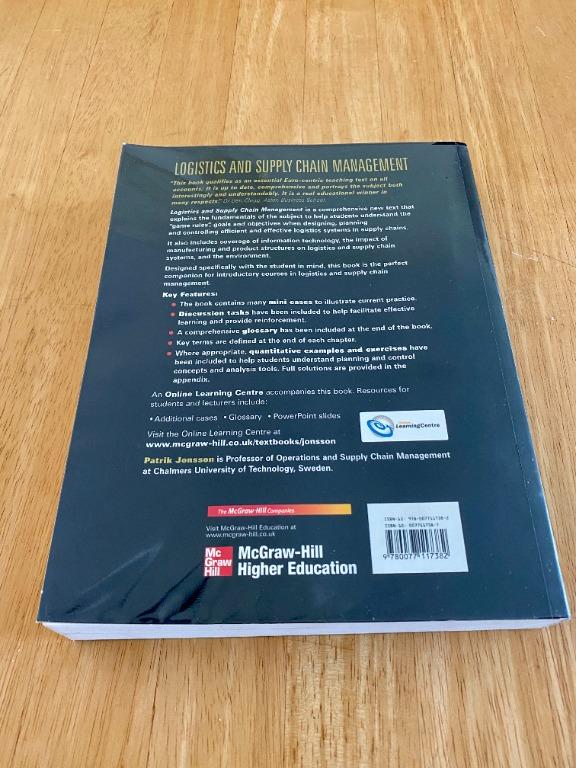 Logistics and Supply Chain Management (Mc Graw Hill) Patrik Jonsson, 興趣 ...