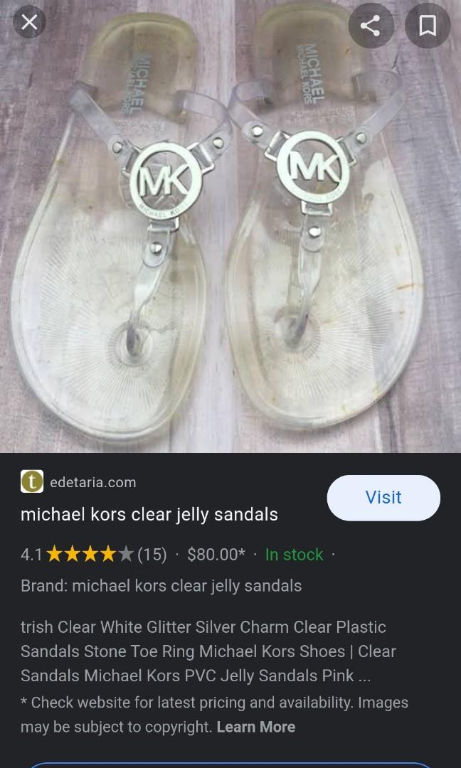 Michael Kors Geniune Transparent Slippers, Luxury, Sneakers & Footwear on  Carousell