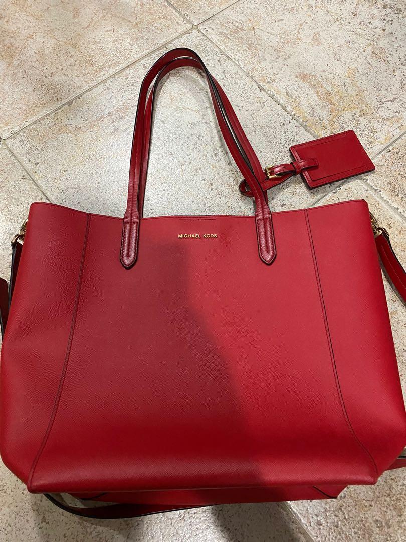 Red sales mk tote