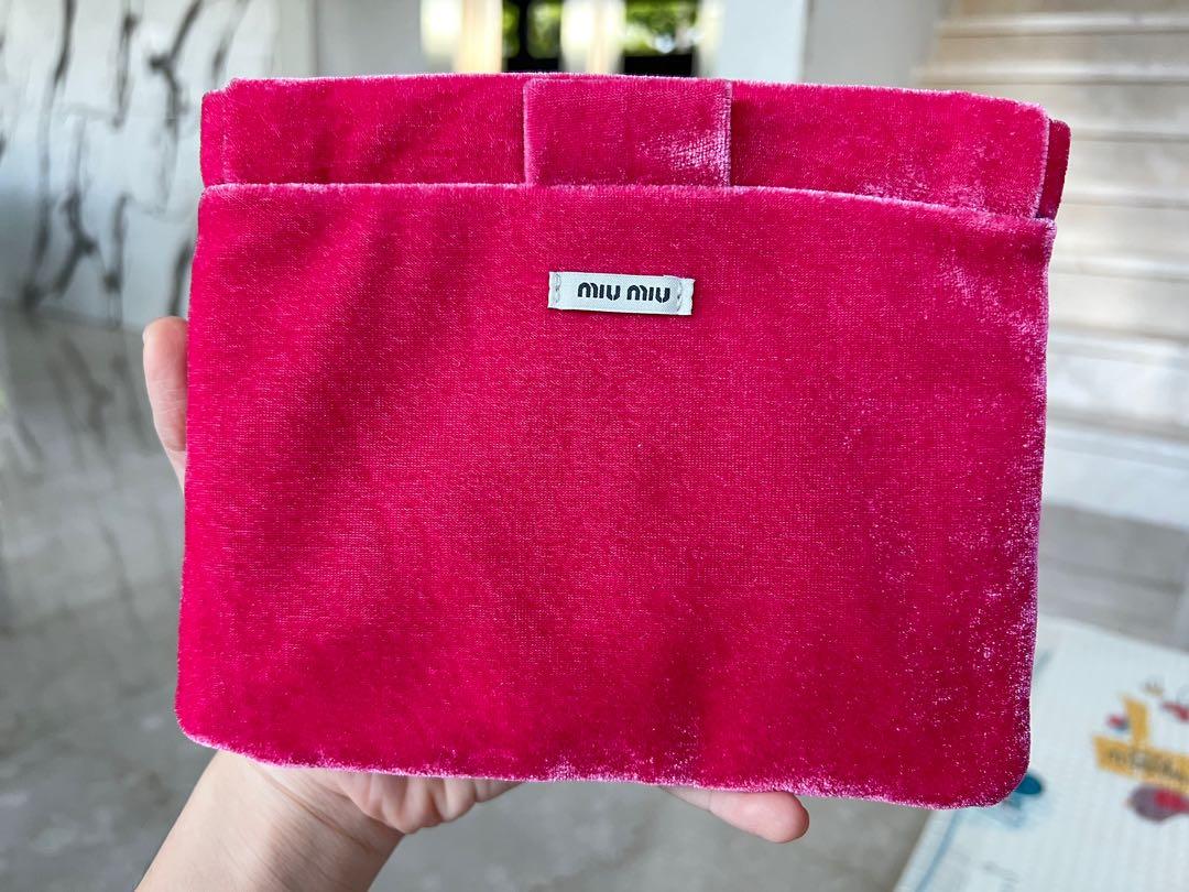 Miu miu velvet pouch deals
