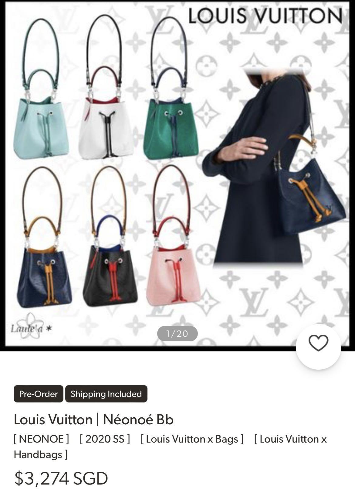 Louis Vuitton NeoNoe Womens Handbags 2020 Ss, White