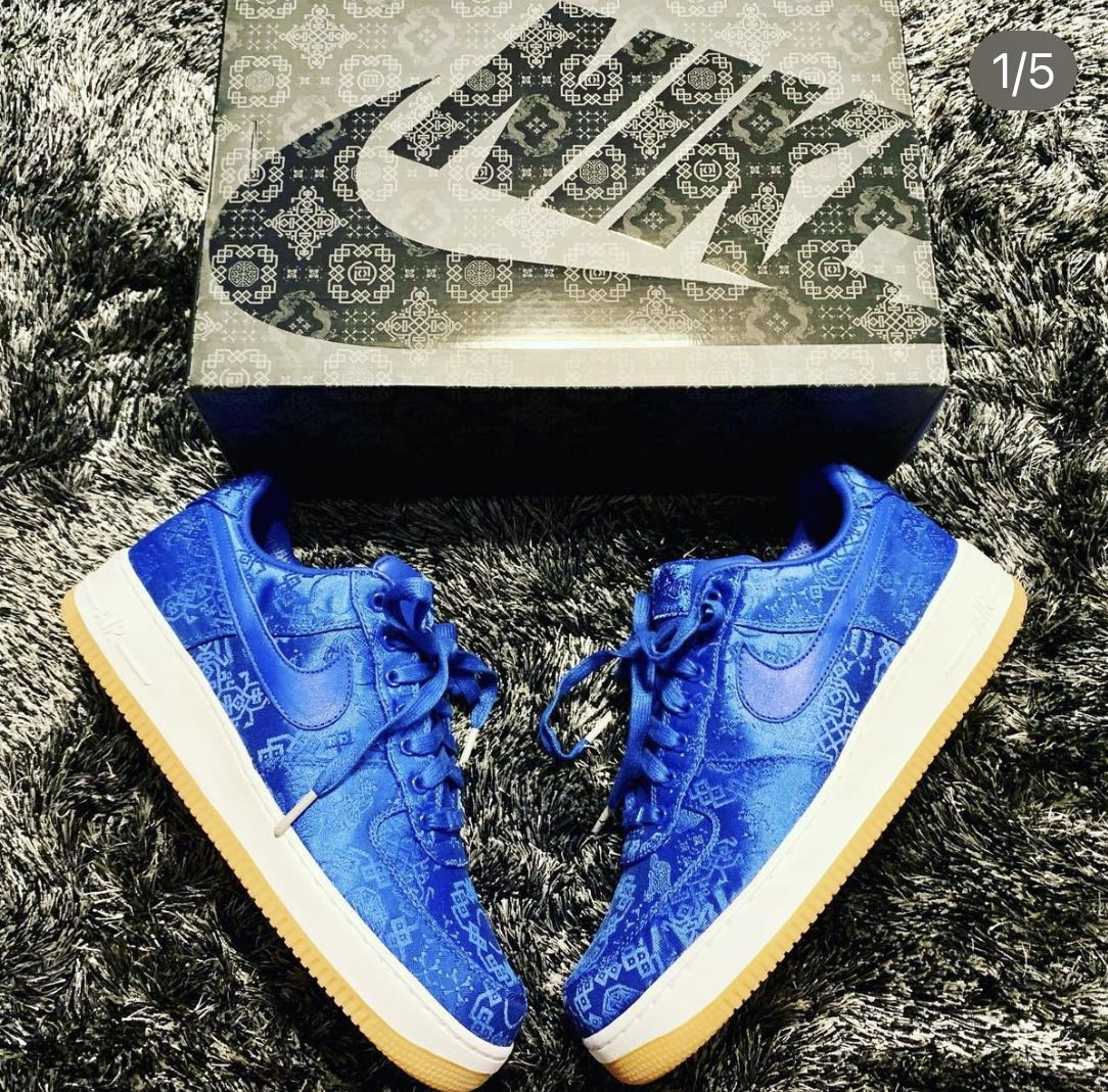 air force 1 silk blue