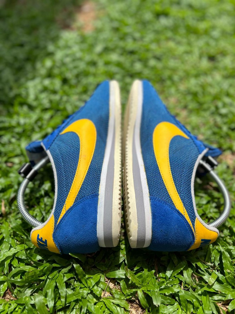 Inspección Chorrito Poner a prueba o probar Nike Cortez - Blue Yellow, Men's Fashion, Footwear, Sneakers on Carousell