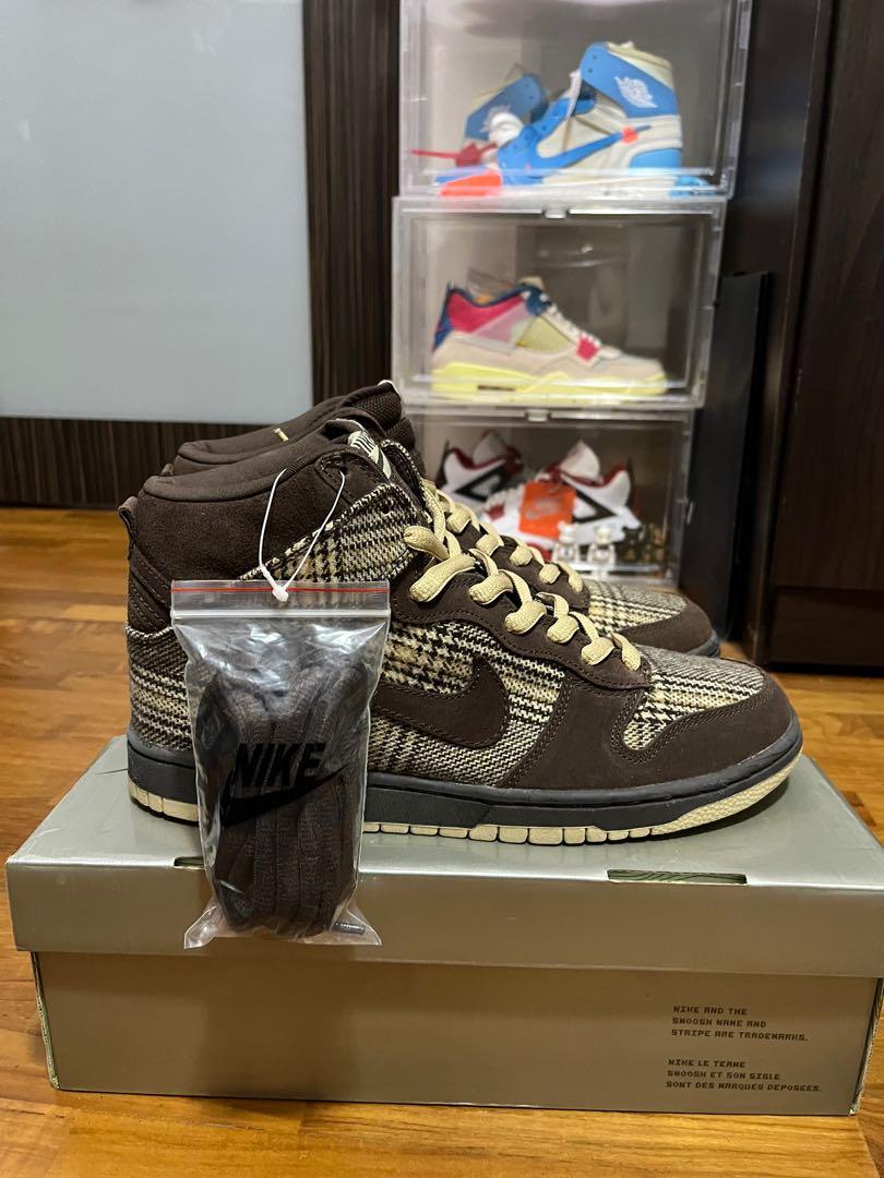 Nike Dunk High Pro SB Tweed Men s Fashion Footwear Sneakers on