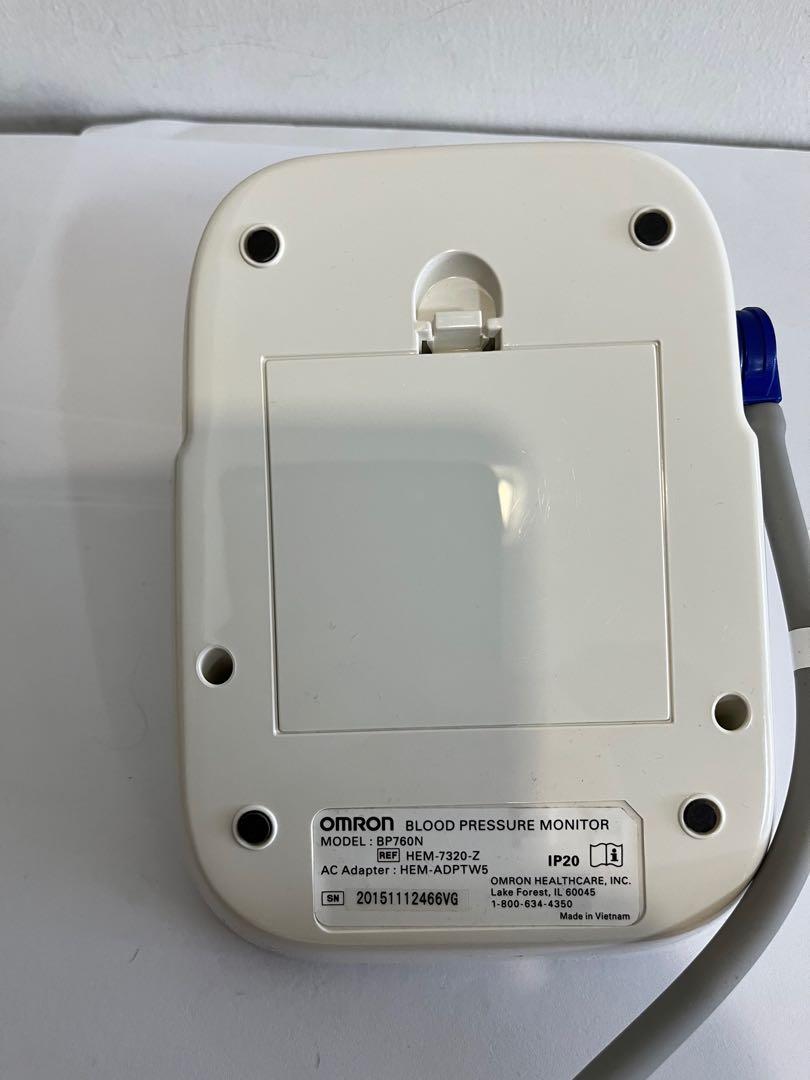 Omron BP760N blood pressure monitor (Large Display), Health & Nutrition