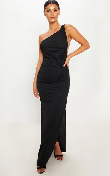 Petite One should side split maxi dress 