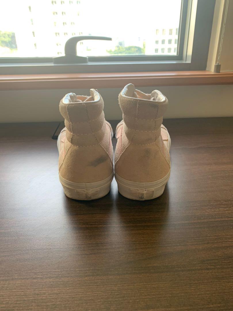 All pink high top vans discount