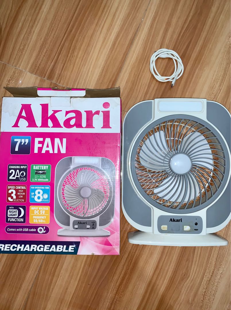 Portable Electric Fan / Rechargeable, Furniture u0026 Home Living, Lighting u0026  Fans, Fans on Carousell