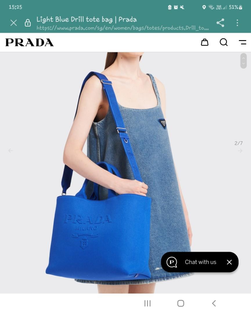 Prada drill tote bag, Women's Fashion, Bags & Wallets, Shoulder Bags on  Carousell