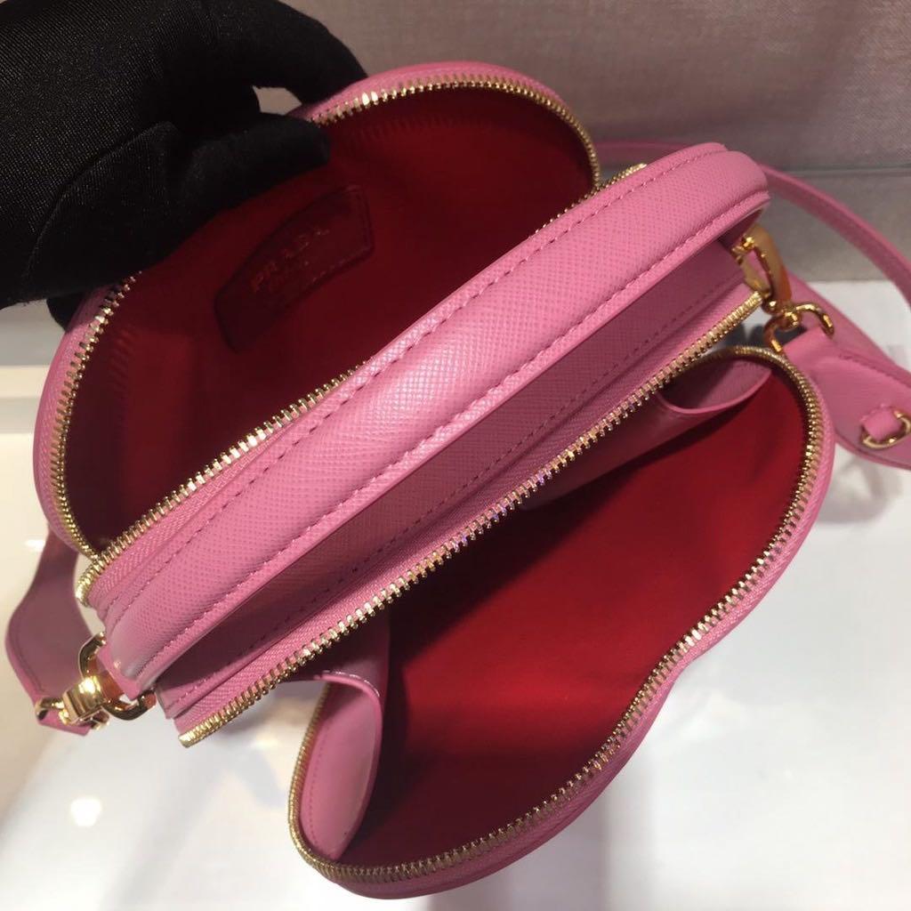 Prada odette heart bag pink preorder, Luxury, Bags & Wallets on